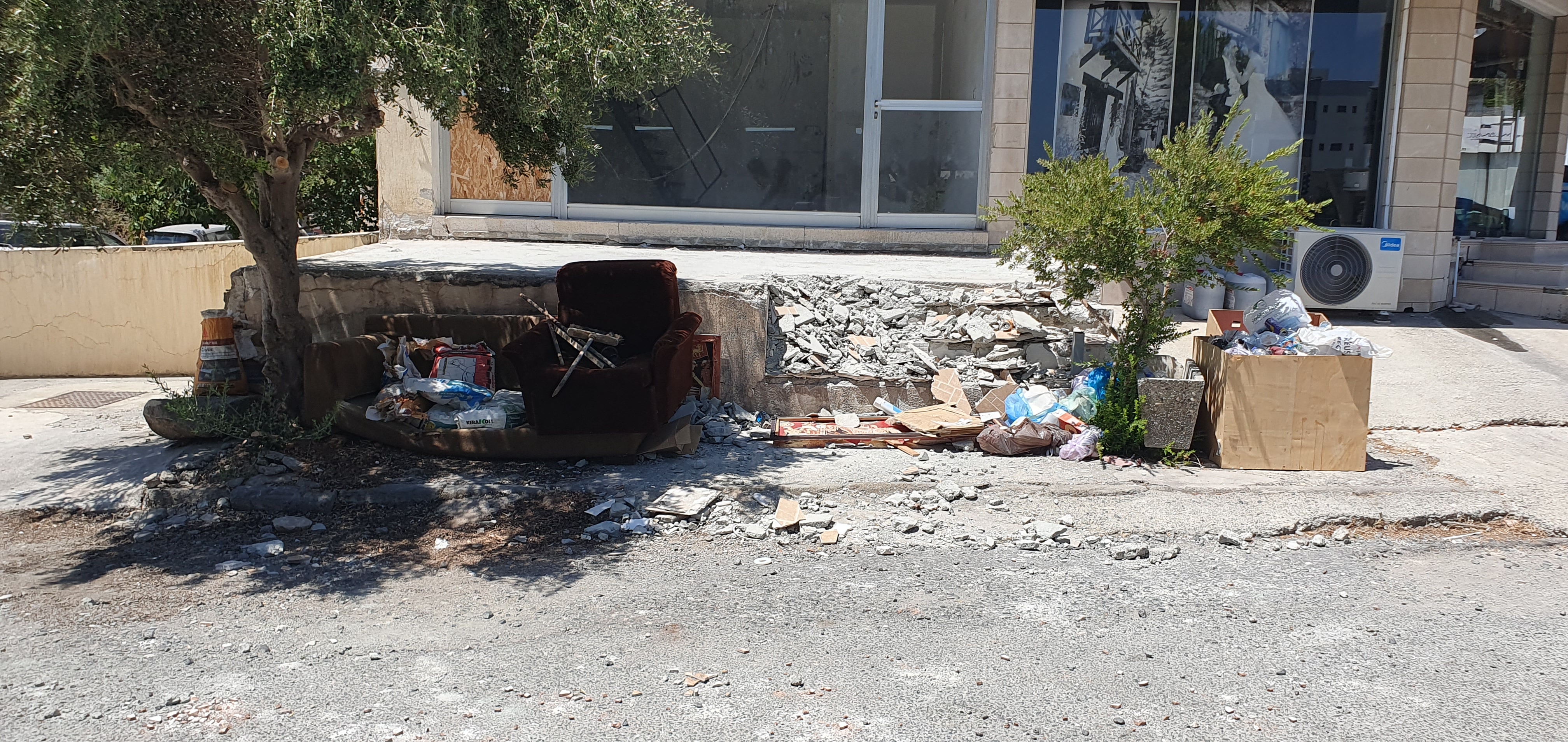 Dumped furniture and other items