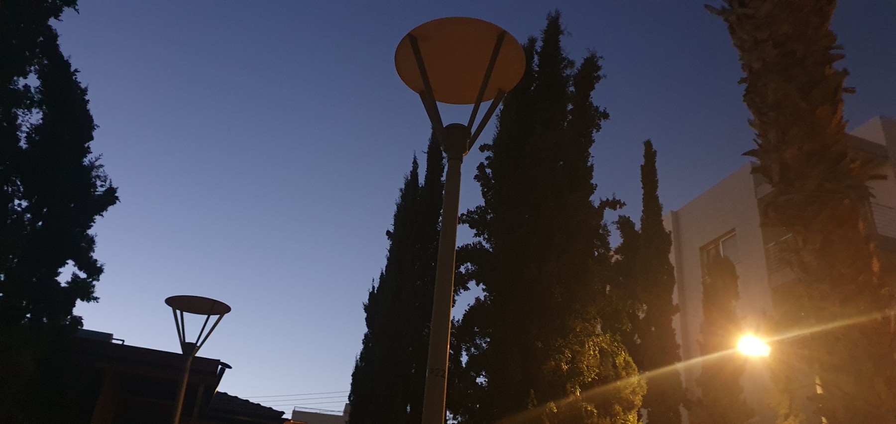 Lights not working. Time of photo: 20:24