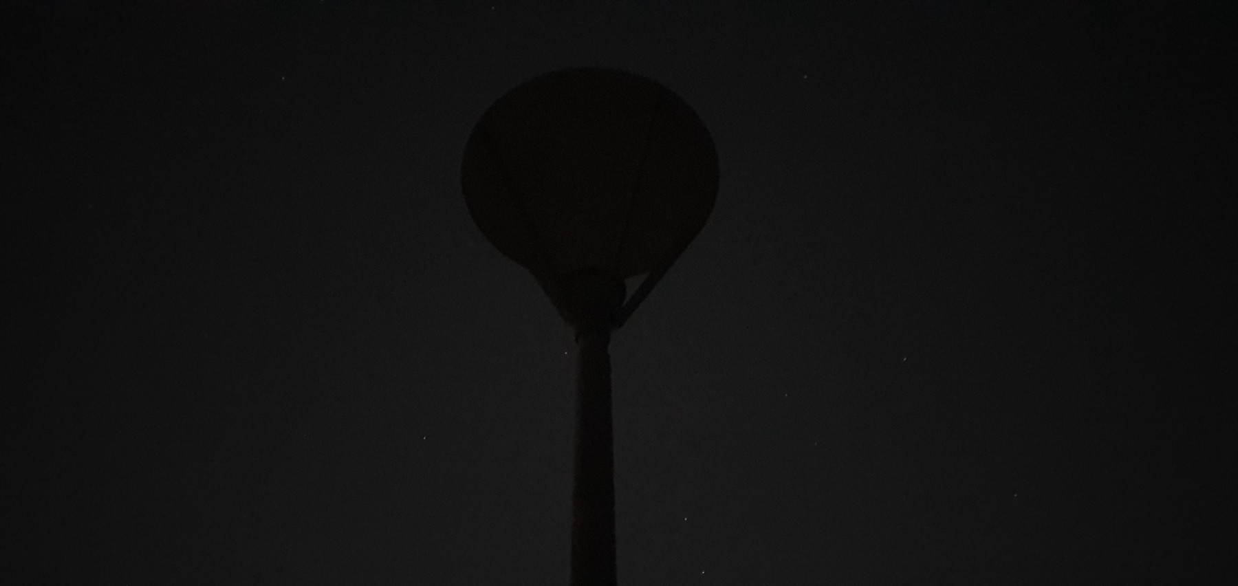 Light not working. Time of photo: 20:46